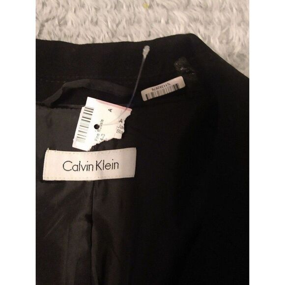 Calvin Klein  Classic, Officey, Edgy Black ladies small  blazer - Picture 5 of 11